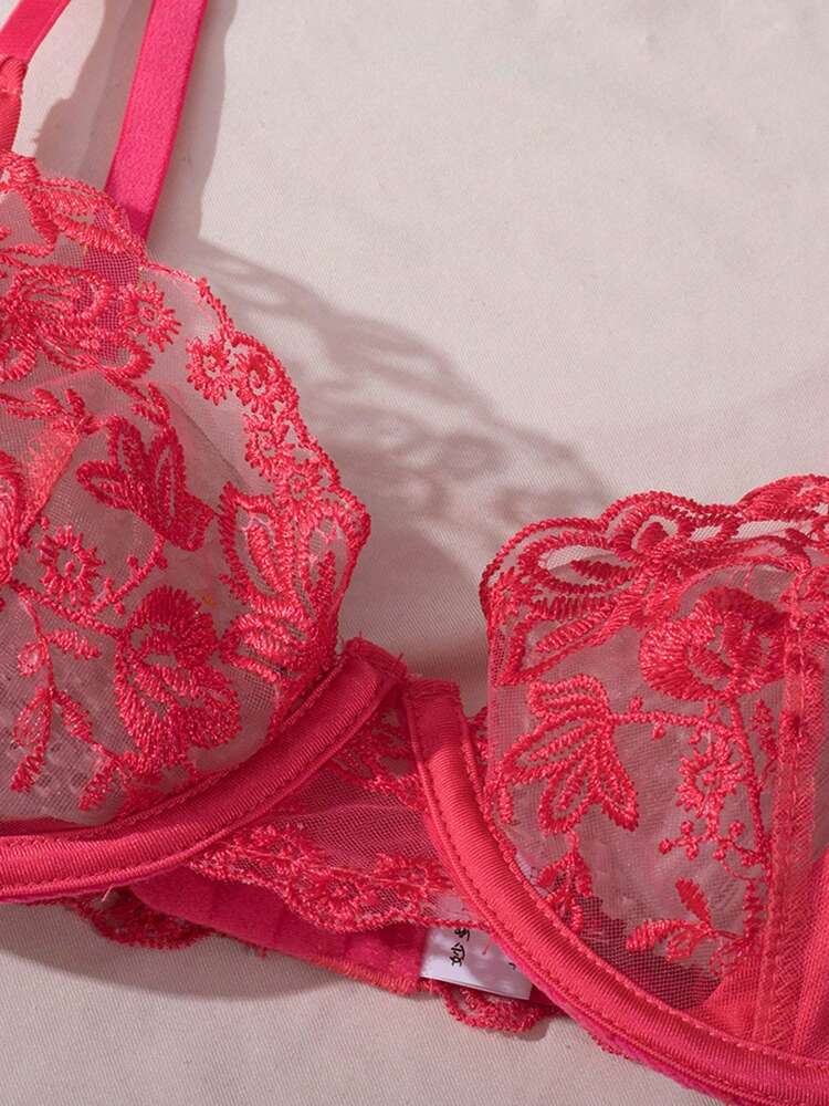 3PCS Sexy Mesh Lingerie Set for Women – See-Through Camisole with Matching Thong and Garter, Perfect for Romantic or Special Occasions